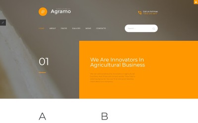 "Agriculture Responsive Joomla Template" thème Joomla adaptatif #58221