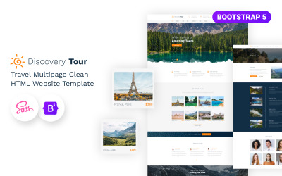 Discovery Tour – HTML5-шаблон веб-сайту туристичної агенції