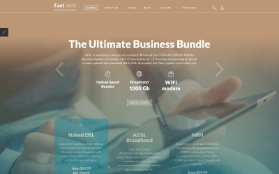 "Fast Web" - адаптивний Joomla шаблон №58272