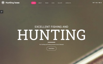 "Hunting Joomla Template" Responsive Joomla Template №58205