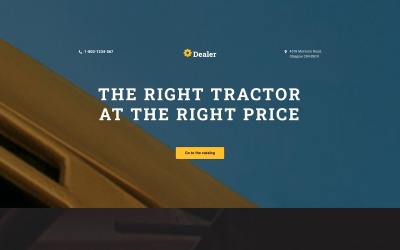 Modello di Landing Page Responsive #58220 per Un Sito di Commerciante d’Auto