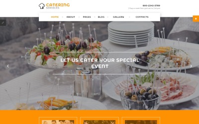 Plantilla Joomla de servicios de catering