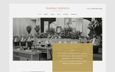 Plantilla Joomla "Funeral Services" #58295