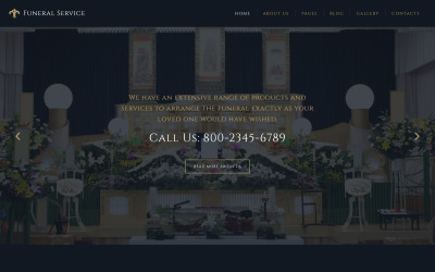 Plantilla Joomla Responsive para Sitio de Servicios funerarios #58285
