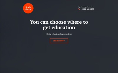 Plantilla Para Página De Aterrizaje Responsive para Sitio de Educación #58259