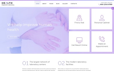 Responsive Health Diagnostic Laboratory Joomla #58282