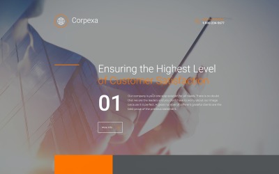 Responsive Landing Page-Vorlage für Business &amp;amp; Services