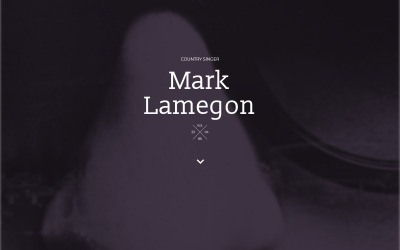 Responsive Landingspagina Template over Zanger №58249