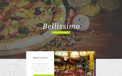 Szablon strony internetowej Bellissimo