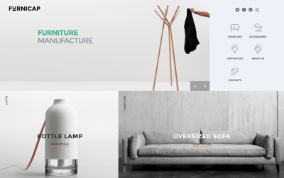 Szablon strony internetowej Furnicap