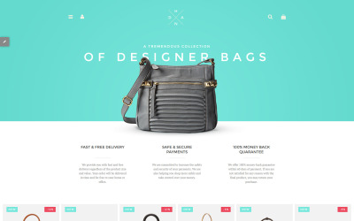 Tema de bolsa da loja Shopify