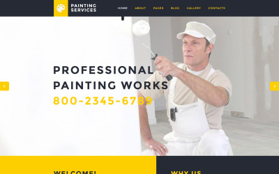 Tema Joomla Responsive #58266 "Painting Services"