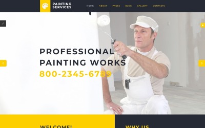Template Joomla para serviços de pintura