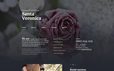 葬服务响应式网站模板