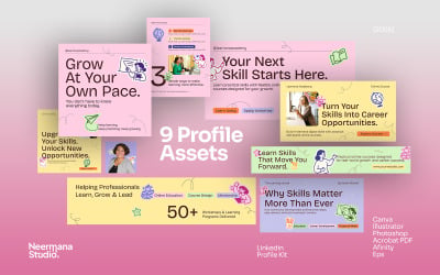 Online Educator &amp;amp; Course Linkedin Profile Kit