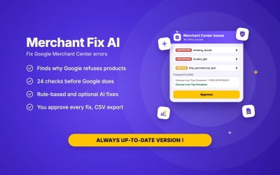 Merchant Fix AI para Prestashop