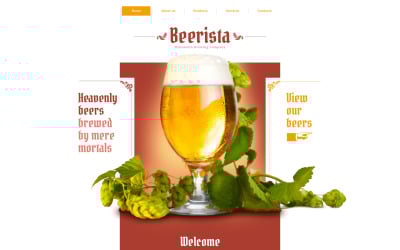 Beerista Website-Vorlage