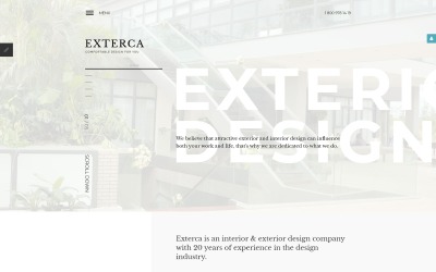 "Exterior - Exterior Design Studio Modern Joomla Template" thème Joomla adaptatif #58370