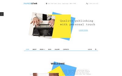 Paper Star Template Joomla №58311