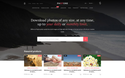 Photore - Stockfoto PrestaShop-thema