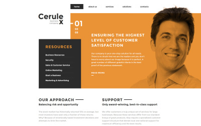 Plantilla para sitio web de Cerulex