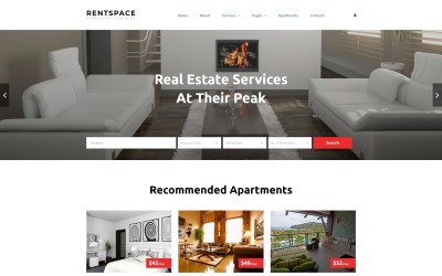 Real Estate Responsive Website-Vorlage