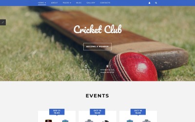 Responsivt Cricket Club Joomla Template Joomla-mall #58317