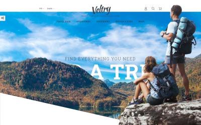 Responsywny szablon PrestaShop Veltry - Sklep turystyczny #58385