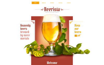 Шаблон веб-сайта Beerista