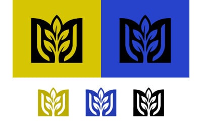 Organik M logosu, doğal markalar ve çevre dostu şirketler için kullanılır.