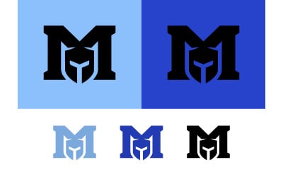 Spor takımları ve oyun toplulukları için Spartan M logosu.