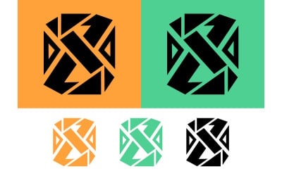 Geometrisches abstraktes Logo-Designkonzept.