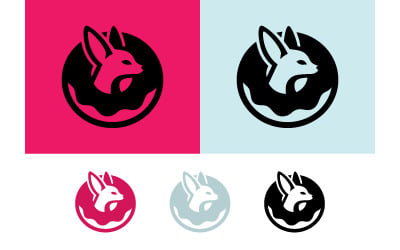 Designelement des Fuchs-Donut-Logos.
