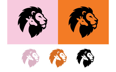 Logo mit Löwen- und Giraffenprofil.