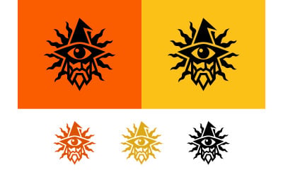 Symbol des allsehenden Auges mit Sonnenstrahl.