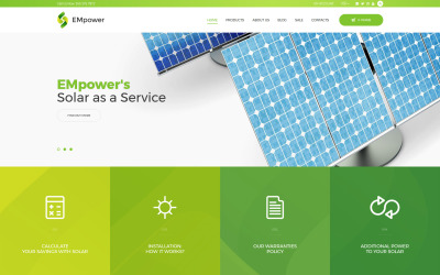 EMpower - Shopify-thema voor zonne-energie
