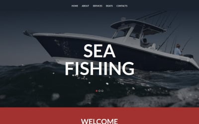Fishing Moto CMS 3 Template