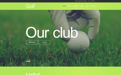 Golf témakörű Muse sablon 58498