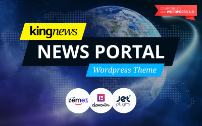 KingNews - Portale di notizie e tema WordPress per riviste
