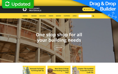 Modello MotoCMS E-commerce Responsive #58484 per Un Sito di Materiali da Costruzione