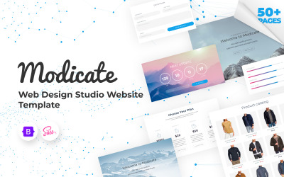 Modicate - Modello di sito Web di Web Design Studio