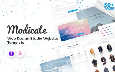 Modicate - Plantilla de sitio web de Web Design Studio