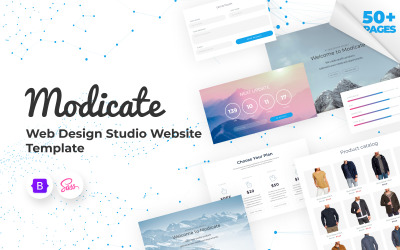Modicate - Webbplatsmall för webbdesignstudio