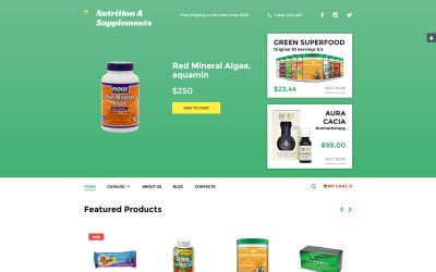 Plantilla VirtueMart de Suplementos Nutricionales