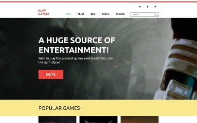 Play Games WordPress Theme Tema WordPress №58412
