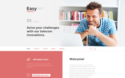 Responsive Communications Templates Web Sitesi #58400