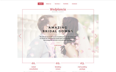 Responsive Wedplancia Website Template Web Sitesi #58409