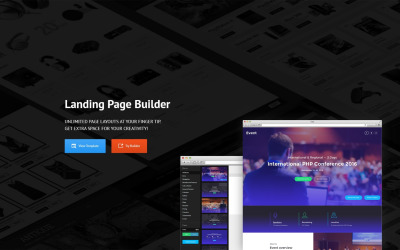 Responsivt Landing Page-mall #58491