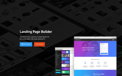 Responzivní Šablona mikrostránek "Financial Advisor Responsive Landing Page Template" #58478