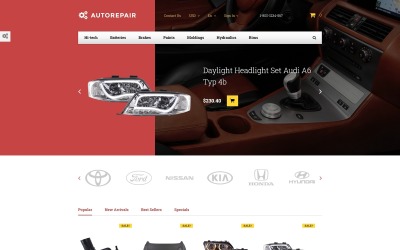 Reszponzív Autorepair - Car Parts PrestaShop sablon 58410